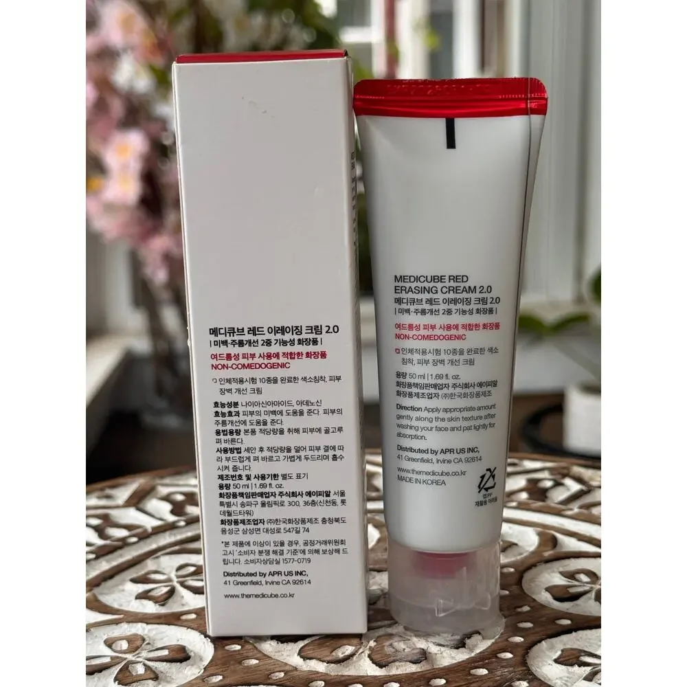 Medicube Red Erasing Cream 2.0 50ml Non-Comedogenic K-Beauty Face Cream Sealed